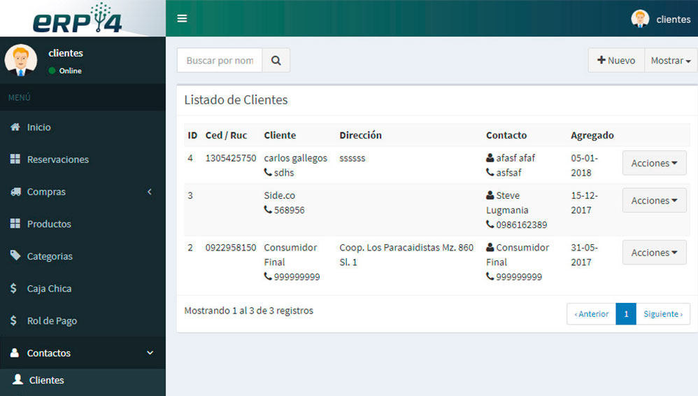 Sistema contable y de facturación en Guayaquil